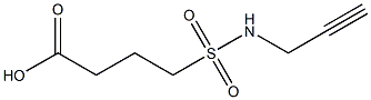 4-(prop-2-yn-1-ylsulfamoyl)butanoic acid Structure