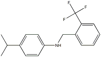 4-(propan-2-yl)-N-{[2-(trifluoromethyl)phenyl]methyl}aniline 구조식 이미지