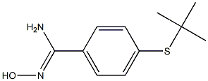 4-(tert-butylsulfanyl)-N'-hydroxybenzene-1-carboximidamide Structure