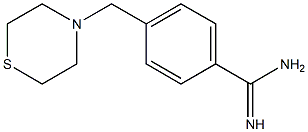 4-(thiomorpholin-4-ylmethyl)benzene-1-carboximidamide Structure