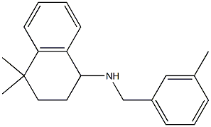 4,4-dimethyl-N-[(3-methylphenyl)methyl]-1,2,3,4-tetrahydronaphthalen-1-amine 구조식 이미지