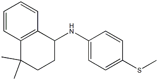 4,4-dimethyl-N-[4-(methylsulfanyl)phenyl]-1,2,3,4-tetrahydronaphthalen-1-amine 구조식 이미지
