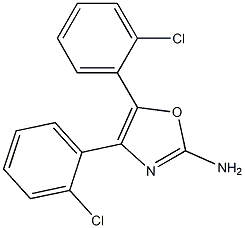 4,5-bis(2-chlorophenyl)-1,3-oxazol-2-amine Structure