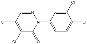 4,5-dichloro-2-(3,4-dichlorophenyl)pyridazin-3(2H)-one 구조식 이미지