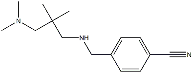 4-[({2-[(dimethylamino)methyl]-2-methylpropyl}amino)methyl]benzonitrile Structure