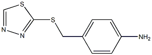 4-[(1,3,4-thiadiazol-2-ylsulfanyl)methyl]aniline 구조식 이미지
