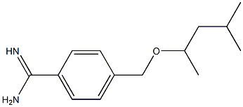 4-[(1,3-dimethylbutoxy)methyl]benzenecarboximidamide Structure