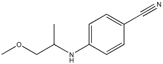 4-[(1-methoxypropan-2-yl)amino]benzonitrile Structure