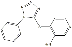 4-[(1-phenyl-1H-1,2,3,4-tetrazol-5-yl)sulfanyl]pyridin-3-amine Structure