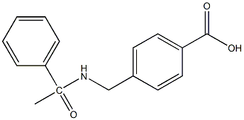 4-[(1-phenylacetamido)methyl]benzoic acid 구조식 이미지