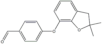 4-[(2,2-dimethyl-2,3-dihydro-1-benzofuran-7-yl)oxy]benzaldehyde 구조식 이미지