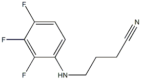 4-[(2,3,4-trifluorophenyl)amino]butanenitrile Structure