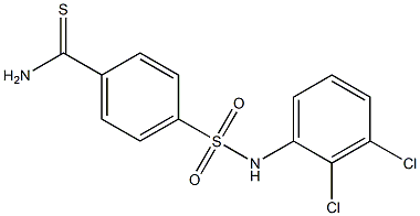 4-[(2,3-dichlorophenyl)sulfamoyl]benzene-1-carbothioamide 구조식 이미지