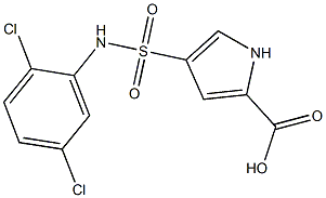 4-[(2,5-dichlorophenyl)sulfamoyl]-1H-pyrrole-2-carboxylic acid Structure