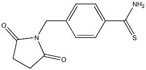 4-[(2,5-dioxopyrrolidin-1-yl)methyl]benzenecarbothioamide 구조식 이미지