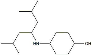 4-[(2,6-dimethylheptan-4-yl)amino]cyclohexan-1-ol 구조식 이미지