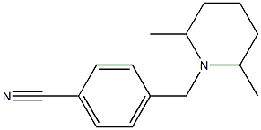 4-[(2,6-dimethylpiperidin-1-yl)methyl]benzonitrile Structure