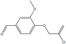 4-[(2-chloroprop-2-enyl)oxy]-3-methoxybenzaldehyde Structure