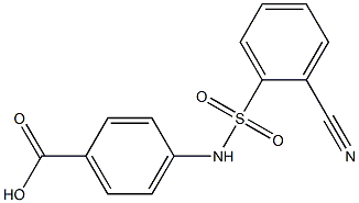 4-[(2-cyanobenzene)sulfonamido]benzoic acid Structure