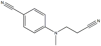 4-[(2-cyanoethyl)(methyl)amino]benzonitrile Structure
