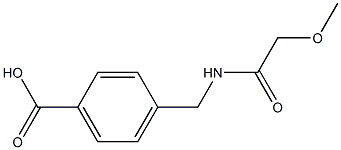 4-[(2-methoxyacetamido)methyl]benzoic acid Structure