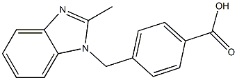 4-[(2-methyl-1H-1,3-benzodiazol-1-yl)methyl]benzoic acid 구조식 이미지