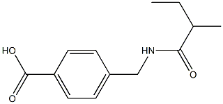 4-[(2-methylbutanamido)methyl]benzoic acid Structure