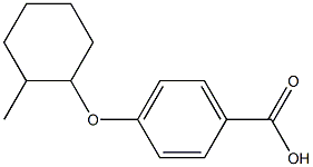 4-[(2-methylcyclohexyl)oxy]benzoic acid Structure