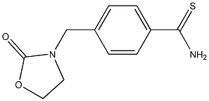 4-[(2-oxo-1,3-oxazolidin-3-yl)methyl]benzene-1-carbothioamide Structure