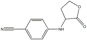 4-[(2-oxooxolan-3-yl)amino]benzonitrile 구조식 이미지