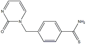 4-[(2-oxopyrimidin-1(2H)-yl)methyl]benzenecarbothioamide 구조식 이미지