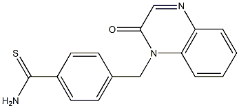 4-[(2-oxoquinoxalin-1(2H)-yl)methyl]benzenecarbothioamide 구조식 이미지