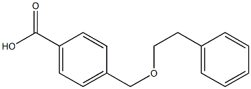 4-[(2-phenylethoxy)methyl]benzoic acid Structure