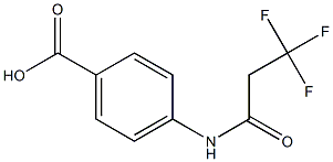 4-[(3,3,3-trifluoropropanoyl)amino]benzoic acid 구조식 이미지