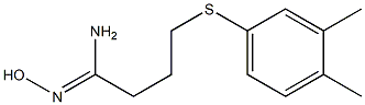 4-[(3,4-dimethylphenyl)sulfanyl]-N'-hydroxybutanimidamide Structure