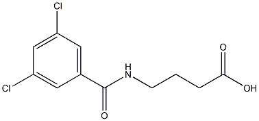 4-[(3,5-dichlorobenzoyl)amino]butanoic acid Structure