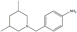 4-[(3,5-dimethylpiperidin-1-yl)methyl]aniline Structure