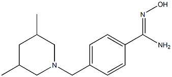 4-[(3,5-dimethylpiperidin-1-yl)methyl]-N'-hydroxybenzenecarboximidamide Structure