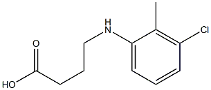 4-[(3-chloro-2-methylphenyl)amino]butanoic acid 구조식 이미지