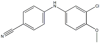 4-[(3-chloro-4-methoxyphenyl)amino]benzonitrile Structure