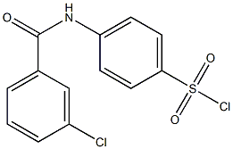 4-[(3-chlorobenzene)amido]benzene-1-sulfonyl chloride Structure