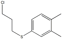 4-[(3-chloropropyl)sulfanyl]-1,2-dimethylbenzene Structure