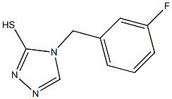 4-[(3-fluorophenyl)methyl]-4H-1,2,4-triazole-3-thiol Structure