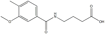 4-[(3-methoxy-4-methylphenyl)formamido]butanoic acid 구조식 이미지