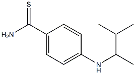 4-[(3-methylbutan-2-yl)amino]benzene-1-carbothioamide Structure