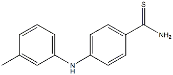 4-[(3-methylphenyl)amino]benzene-1-carbothioamide 구조식 이미지