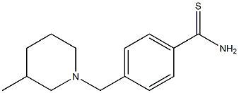 4-[(3-methylpiperidin-1-yl)methyl]benzenecarbothioamide 구조식 이미지