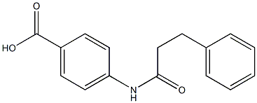 4-[(3-phenylpropanoyl)amino]benzoic acid 구조식 이미지