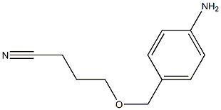 4-[(4-aminophenyl)methoxy]butanenitrile 구조식 이미지