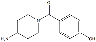 4-[(4-aminopiperidin-1-yl)carbonyl]phenol Structure